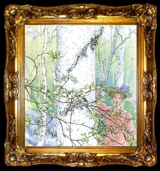 framed  Carl Larsson Spring, ta009-2